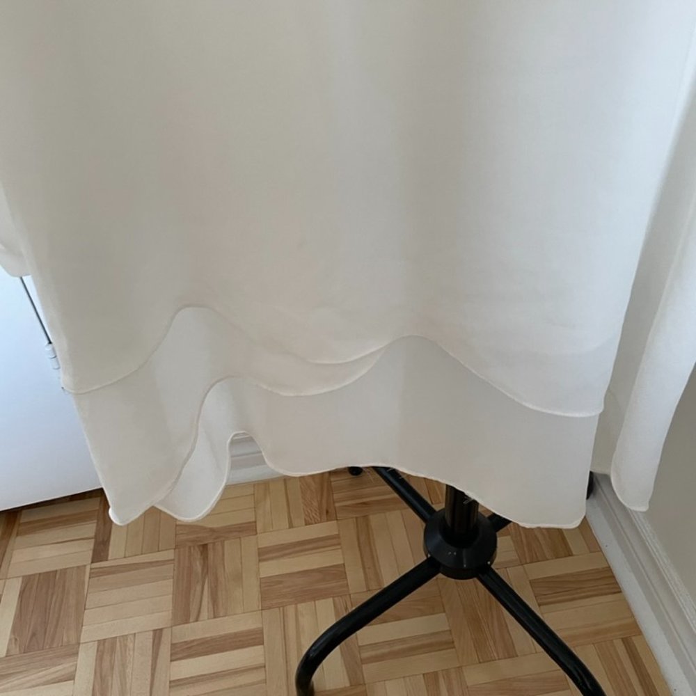 Sheer Long White Blouse with beaded detail - Picture 7 of 7